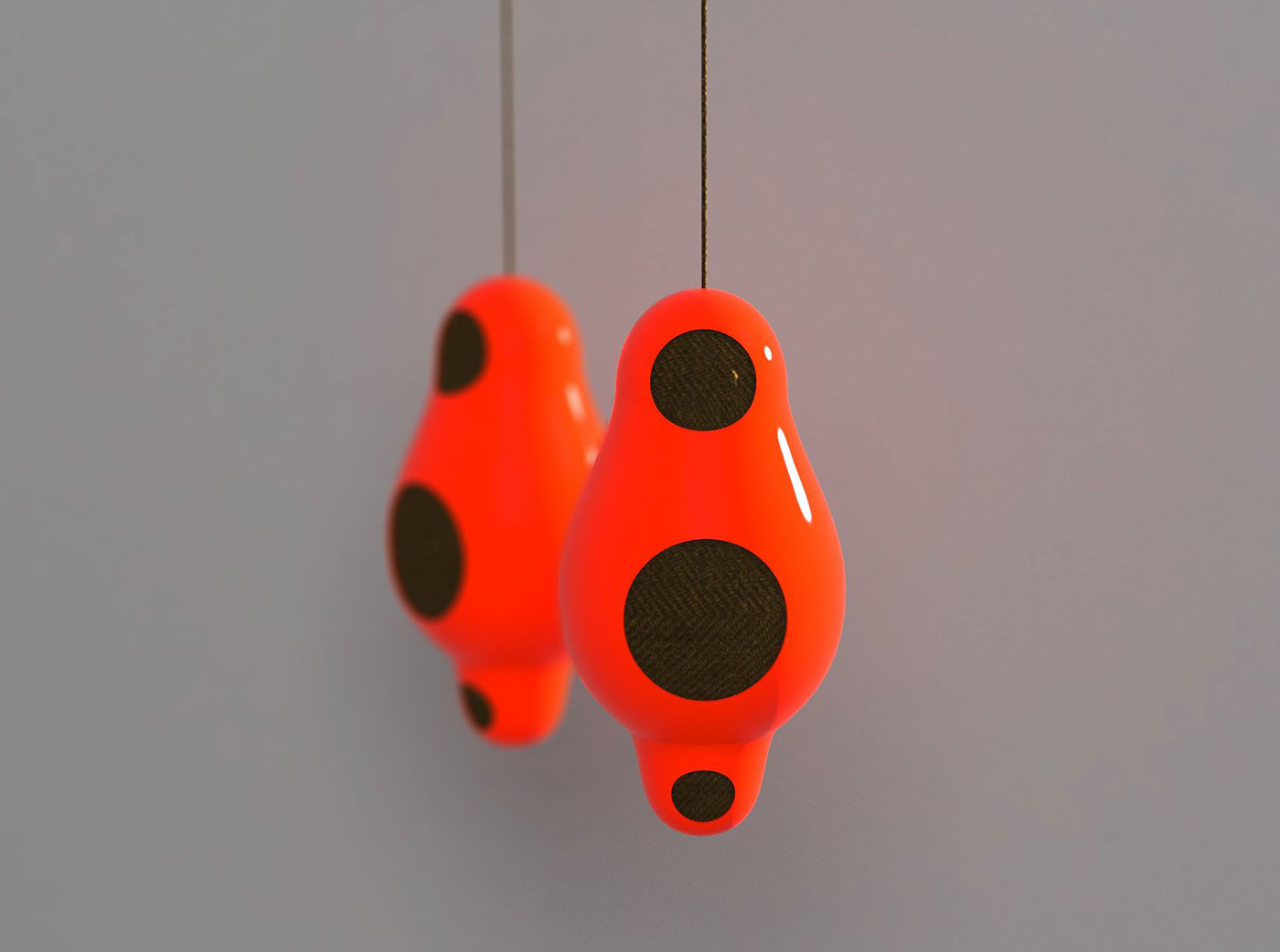 Hanging Speakers - organic speaker design