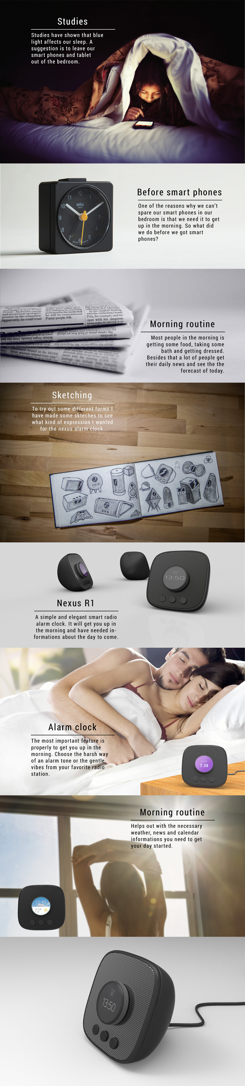 Nexus R1 Smart Alarm Clock concept