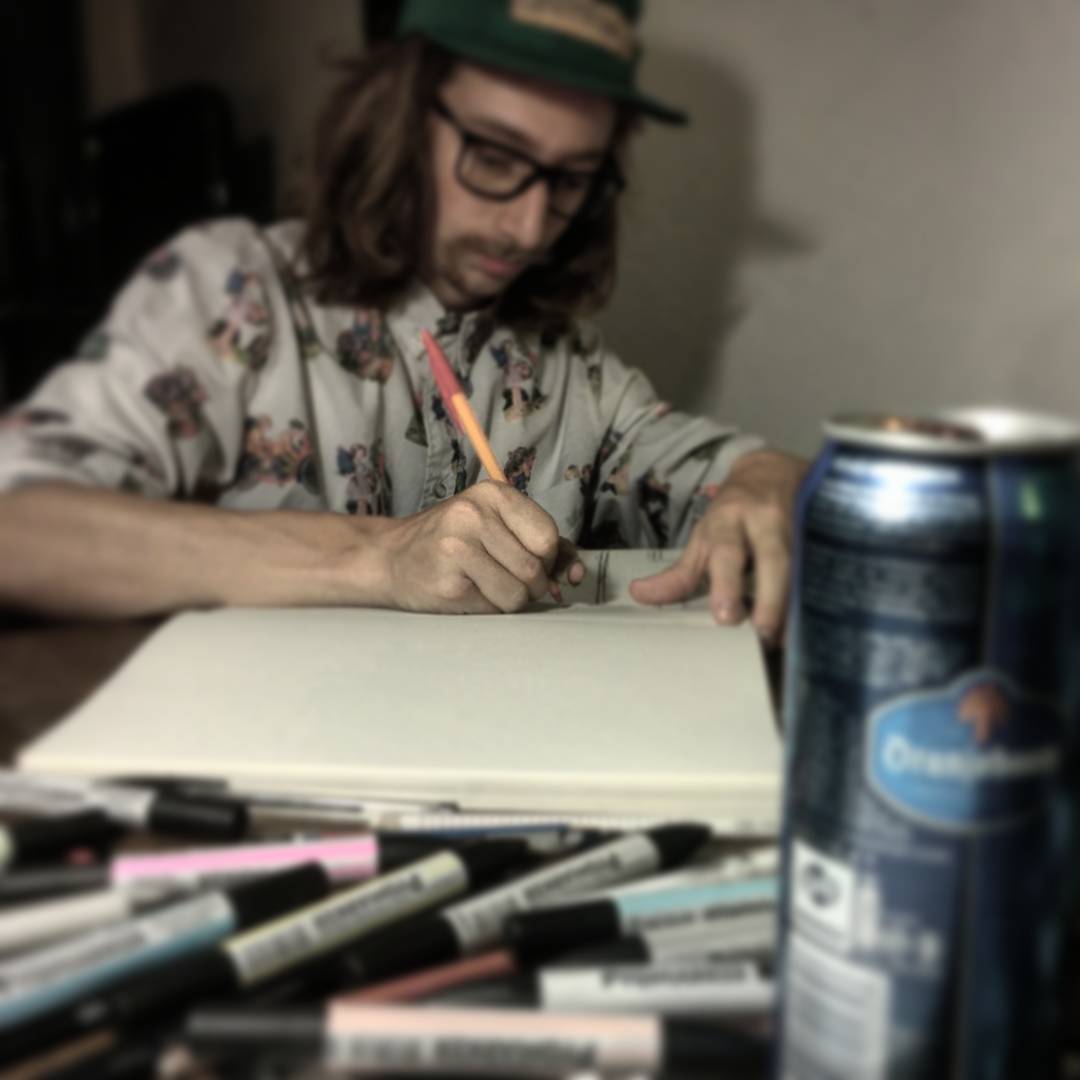 Back home in Denmark just in time to attend the nortmodern fair and drawing with some friends.
#nort