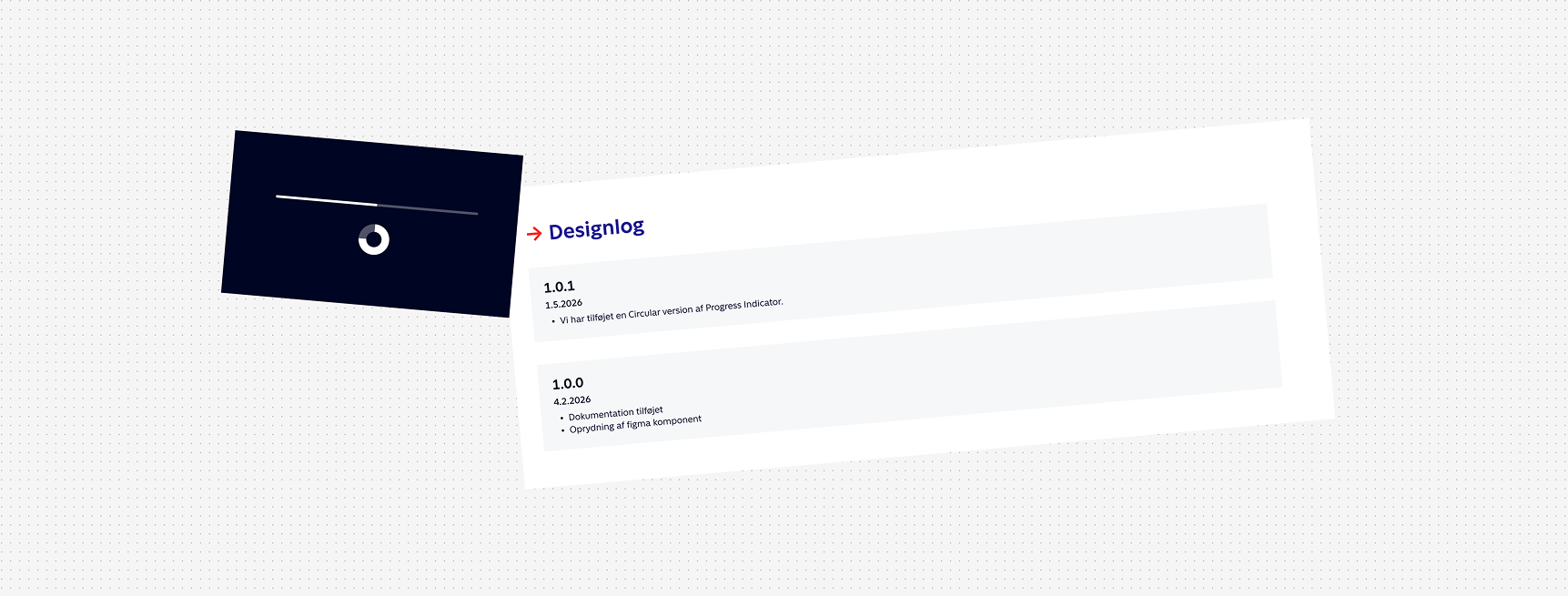 Figma used as a CMS, with designers maintaining changelog frames directly in the design file