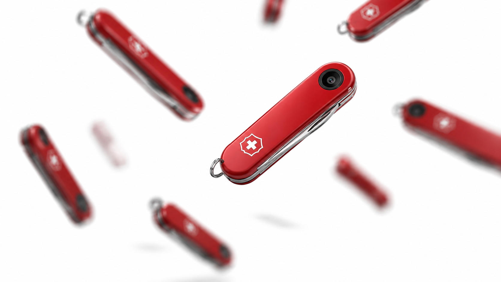Abstract renderings of the pocket camera concept, generated in ChatGPT